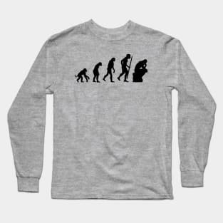 Evolution of the thinker philosophy, philosopher Long Sleeve T-Shirt